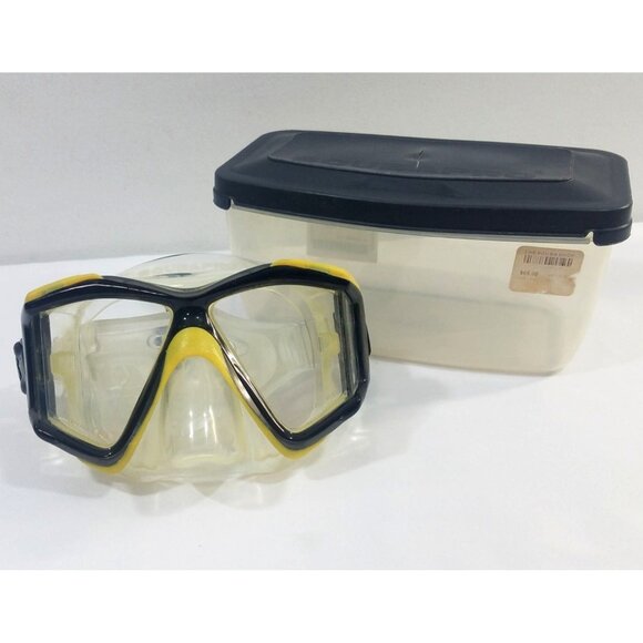 ScubaPro Clear Vu Plus Dive Mask With Storage Box Yellow - Picture 1 of 15